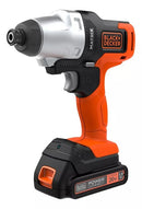 Black Decker Jogo de Ferramentas sem Fio 20V com 6 Cabeçotes Combinados - MTX20K6A-BR