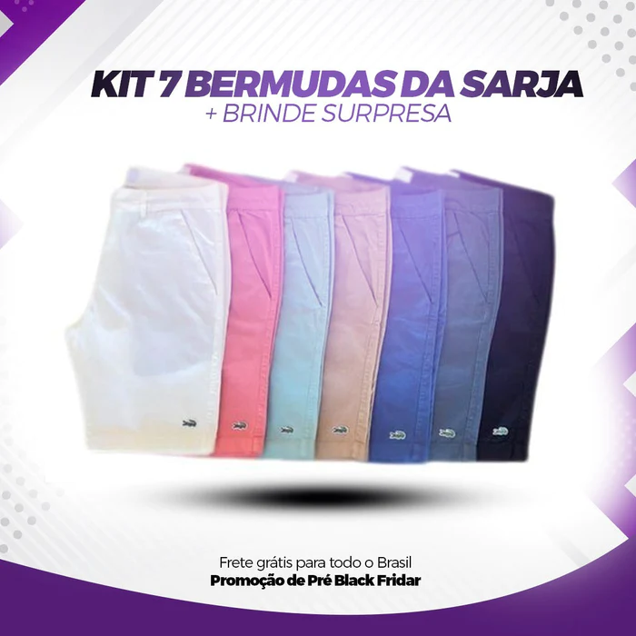 KIT 7 Bermudas Sarja - LCST